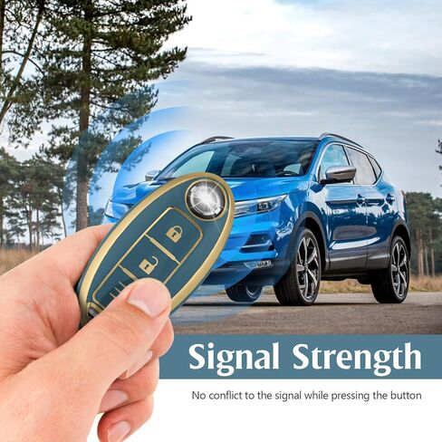 for Nissan 3 Buttons Key Fob Cover,Premium Soft TPU Key Fob Cover Case Compatible with Infiniti EX35 EX37 FX35 FX37 FX45 FX50 Q70 QX50 QX70(Jade Pattern) in Kuwait