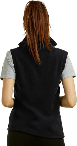 Sofra Women's Polar Fleece Full Zip Up Winter Vest (M, D.Rose) in Kuwait