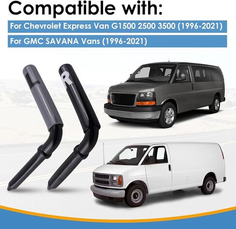 زوج واحد من دبابيس المقعد الخلفي، اليسار واليمين، متوافق مع شيفروليه إكسبريس فان G1500 2500 3500 (1996-2021) جي إم سي سافانا فانز، استبدل OE# 25751644 25751643 in Kuwait