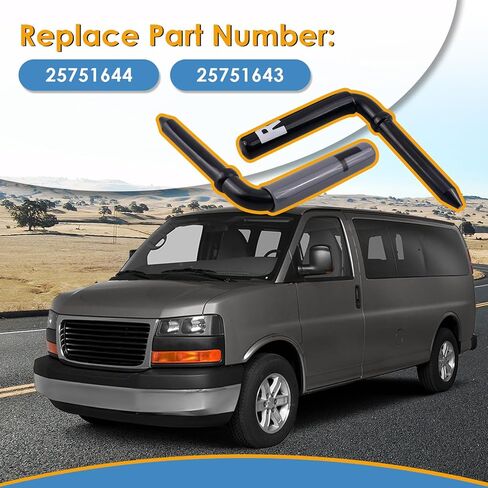 زوج واحد من دبابيس المقعد الخلفي، اليسار واليمين، متوافق مع شيفروليه إكسبريس فان G1500 2500 3500 (1996-2021) جي إم سي سافانا فانز، استبدل OE# 25751644 25751643 in Kuwait