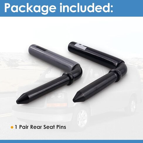 زوج واحد من دبابيس المقعد الخلفي، اليسار واليمين، متوافق مع شيفروليه إكسبريس فان G1500 2500 3500 (1996-2021) جي إم سي سافانا فانز، استبدل OE# 25751644 25751643 in Kuwait