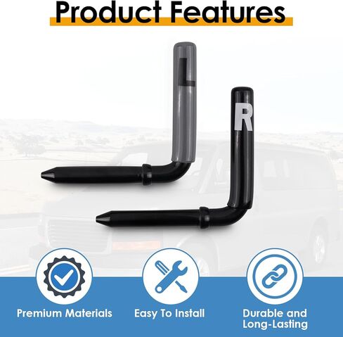 زوج واحد من دبابيس المقعد الخلفي، اليسار واليمين، متوافق مع شيفروليه إكسبريس فان G1500 2500 3500 (1996-2021) جي إم سي سافانا فانز، استبدل OE# 25751644 25751643 in Kuwait