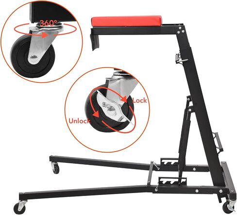 towallmark أعلى الزاحف السيارات، محرك الزاحف 48 "-66"، 400 رطل قدرة عالية الزاحف، 4 عجلات دوارة، سطح مبطن، الزاحف قابلة للطي للمرآب المنزلي، ورشة إصلاح الصيانة in Kuwait
