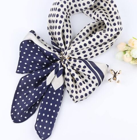 2 قطعة X على شكل وشاح حلقة مشبك بسيط جوفاء وشاح حريري المشبك كليب خواتم حامل المشبك ل منديل شال الفضة + الذهب in Kuwait