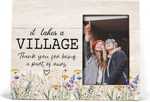 Thank You Gifts, Picture Frame, It Takes A Village Thank You for Being A Part of Ours, Friends Gifts for Women, Wall & Tabletop Picture Frames, Photo Frame 4x6 in Saudi Arabia