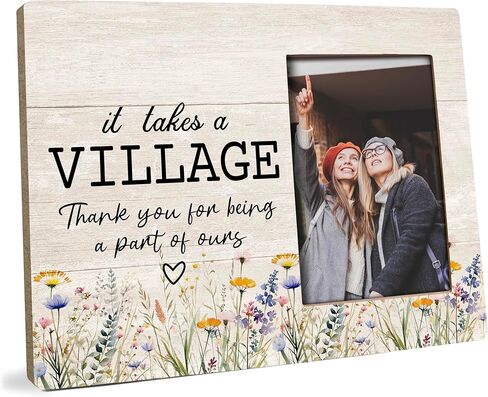 Thank You Gifts, Picture Frame, It Takes A Village Thank You for Being A Part of Ours, Friends Gifts for Women, Wall & Tabletop Picture Frames, Photo Frame 4x6 in Saudi Arabia
