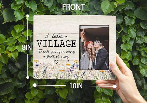 Thank You Gifts, Picture Frame, It Takes A Village Thank You for Being A Part of Ours, Friends Gifts for Women, Wall & Tabletop Picture Frames, Photo Frame 4x6 in Saudi Arabia