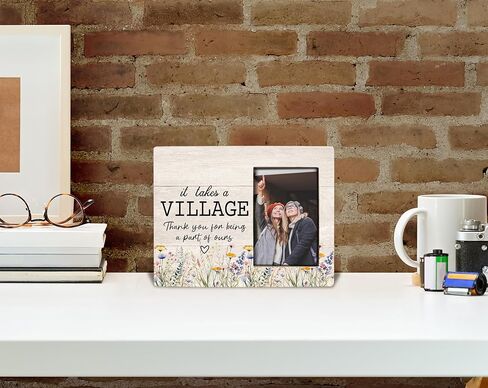 Thank You Gifts, Picture Frame, It Takes A Village Thank You for Being A Part of Ours, Friends Gifts for Women, Wall & Tabletop Picture Frames, Photo Frame 4x6 in Saudi Arabia