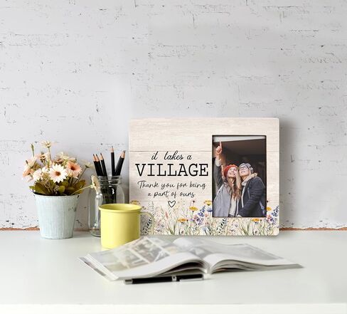 Thank You Gifts, Picture Frame, It Takes A Village Thank You for Being A Part of Ours, Friends Gifts for Women, Wall & Tabletop Picture Frames, Photo Frame 4x6 in Saudi Arabia