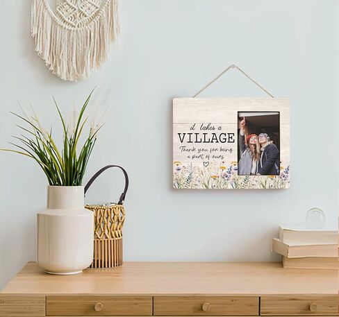 Thank You Gifts, Picture Frame, It Takes A Village Thank You for Being A Part of Ours, Friends Gifts for Women, Wall & Tabletop Picture Frames, Photo Frame 4x6 in Saudi Arabia