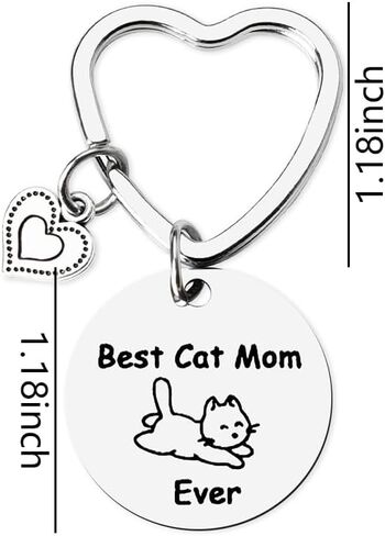 أفضل هدايا القط أمي للنساء القط هدايا عيد ميلاد الأم لمحبي القطط الأخوات هدايا عيد الميلاد لصديقة أصدقاء الحيوانات الأليفة عشاق الحيوانات الأليفة هدية سلسلة المفاتيح لمالك الحيوانات الأليفة أفضل أم القط من أي وقت مضى سلسلة المفاتيح in Kuwait
