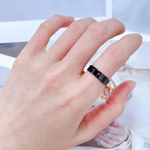 OIDIMS Cross Band Rings for Women Men Stainless Steel Hollow Wedding Bands Thumb Christian Lord's Prayer Cross Rings Fashion Comfort Fit Religious Jewelry Minimalist Promise Engagement Gift in Kuwait
