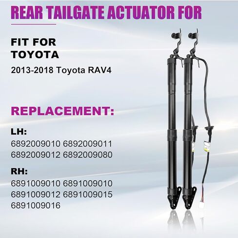 زوج واحد من مشغل باب رفع السيارة متوافق مع Toyota 2013-2018 RAV4 دعامات رفع خلفية كهربائية لصندوق السيارة الخلفي ودعم الصدمات 6892009010 6891009010 in Kuwait