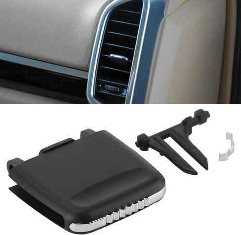 Qiilu Air Vent Clip Tab لبورشه كايين 2011-2016، ملحقات علامة تبويب منفذ تنفيس الهواء للسيارة، الصف الأمامي الخلفي في المنتصف، مجموعة أدوات تبديل فتحة التهوية لتكييف الهواء in Saudi Arabia
