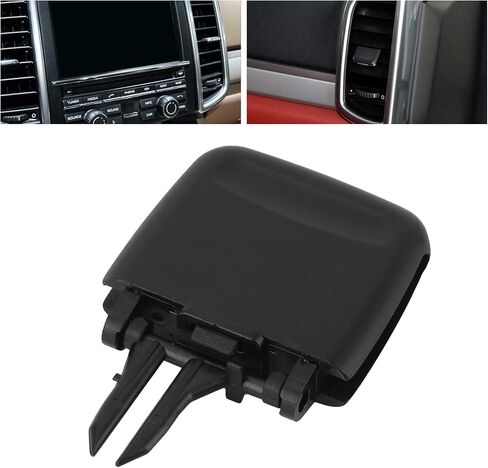 Qiilu Air Vent Clip Tab لبورشه كايين 2011-2016، ملحقات علامة تبويب منفذ تنفيس الهواء للسيارة، الصف الأمامي الخلفي في المنتصف، مجموعة أدوات تبديل فتحة التهوية لتكييف الهواء in Saudi Arabia