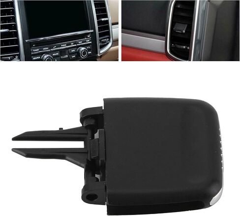 Qiilu Air Vent Clip Tab لبورشه كايين 2011-2016، ملحقات علامة تبويب منفذ تنفيس الهواء للسيارة، الصف الأمامي الخلفي في المنتصف، مجموعة أدوات تبديل فتحة التهوية لتكييف الهواء in Saudi Arabia