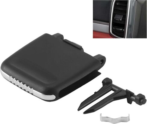 Qiilu Air Vent Clip Tab لبورشه كايين 2011-2016، ملحقات علامة تبويب منفذ تنفيس الهواء للسيارة، الصف الأمامي الخلفي في المنتصف، مجموعة أدوات تبديل فتحة التهوية لتكييف الهواء in Saudi Arabia