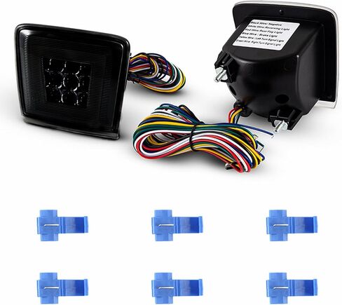 LED Rear Bumper Light for Nissan 370Z 2009-2021 Juke Nismo 2013-2017 Sentra Nismo 2017-2019 Integrated with Sequential Turn Signal, Brake Light, Fog Light and Reverse Light Smoked Tinted in Kuwait