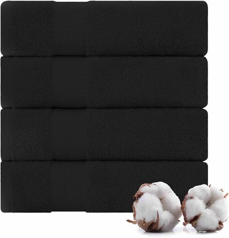 TEXTILOM Luxury 2 Pack Banded Cotton Bath Mats for Bathroom Floor [ Hotel, Spa, Tub, Shower Bath Mat Floor Towel Set ], Machine Washable & Soft & Absorbent & Quick Dry (20''x34'')- Grey in Saudi Arabia