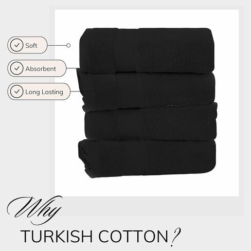 TEXTILOM Luxury 2 Pack Banded Cotton Bath Mats for Bathroom Floor [ Hotel, Spa, Tub, Shower Bath Mat Floor Towel Set ], Machine Washable & Soft & Absorbent & Quick Dry (20''x34'')- Grey in Saudi Arabia