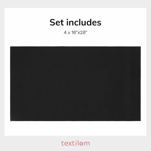 TEXTILOM Luxury 2 Pack Banded Cotton Bath Mats for Bathroom Floor [ Hotel, Spa, Tub, Shower Bath Mat Floor Towel Set ], Machine Washable & Soft & Absorbent & Quick Dry (20''x34'')- Grey in Saudi Arabia