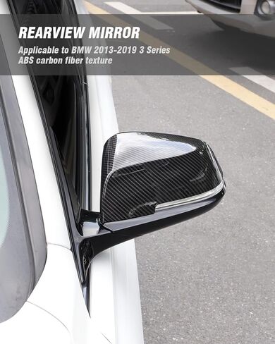 أغطية أغطية مرايا الباب F30، غطاء مرآة جانبية بديلة للرؤية الخلفية متوافق مع BMW F30 F22 F23 F20 F31 F32 F33 F36 F87 M2 X1 E84 (نمط ألياف الكربون) in Kuwait