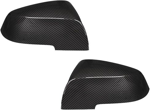 أغطية أغطية مرايا الباب F30، غطاء مرآة جانبية بديلة للرؤية الخلفية متوافق مع BMW F30 F22 F23 F20 F31 F32 F33 F36 F87 M2 X1 E84 (نمط ألياف الكربون) in Kuwait