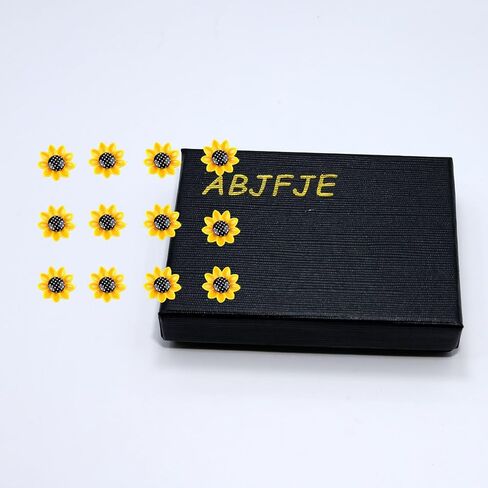 12 قطعة دبابيس عباد الشمس الراتنج مجموعة أنيقة زهرة الأزهار بيان بروش دبابيس الأزياء والمجوهرات اكسسوارات للنساء فتاة هدية in Kuwait