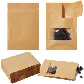 100 Pieces Small Coin Envelopes Seed Bags 3x4 Mini Parts Small Storage Pouches Envelopes Brown for Garden, Office or Wedding Gift Packaging