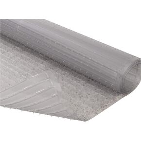 RESILIA Floor Protector for Deep Pile Carpet, Clear, Easy-to-Clean Plastic Mat, 48 Inches x 6 Feet, for Hallway, Living or Dining Room Use
