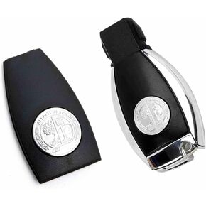 YEEBEY New Metal Badge Key Cover Compatible with A, B, C, E, S, G, SLK, GLK,CLA, CLS A/G Key Cover A0008900023 in Saudi Arabia