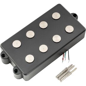 Artec MMC4 Ceramic Magnet Soapbar Style Bass Pickup Bridge Pickup 12.6K for 4-String MusicMan Style Bass, Black