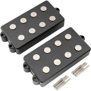Artec MMC4 السيراميك المغناطيس الصابون نمط باس لاقط الرقبة 12.6K ل4-سلسلة MusicMan نمط باس، أسود
