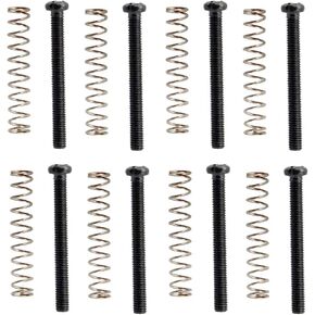 CCeCCe 8 Sets Humbucker Screws Double Coil Pickup Frame Mounting Screw with Height Adjusting Spring for US Electric Guitar Humbuc Replacement