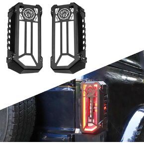MSIZOY Aluminum Tail Light Protector Trim Cover Rear Light Lamps Guards Compatible with for 2021 2022 2023 2024 Ford Bronco 2/4 Door Exterior Accessories,Flag Style