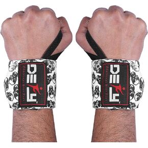 DEFY Fitness Wrist Wraps 18" Professional with Thumb Loops- Premium Quality, Strong Fastening Straps- Men & Women – Best for Weightlifting, Powerlifting,Strength Training