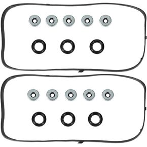 Wollvon Valve Cover Gasket Set VS50607R 0361708 Compatible with Acura MDX RL TL 3.5L Compatible with Honda Accord 3.0L 2003-2004 Odyssey Pilot Ridgeline 3.5L 2006-2008 Saturn Vue 3.5L 2004-2007