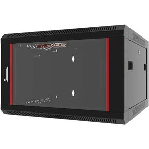 Wall Mount Server Rack Cabinet Locking Computer Cabinet Network Enclosure for Electronics Security Audio Video AV Equipment Data Rack 24-Inch Depth Server Cabinet (12U)