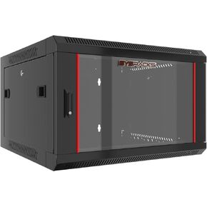 Wall Mount Server Rack Cabinet Locking Computer Cabinet Network Enclosure for Electronics Security Audio Video AV Equipment Data Rack 24-Inch Depth Server Cabinet (12U)