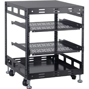 10U Open Frame Rack for Servers & AV Gear - Wall Mountable Design