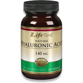 LIFETIME Natural Hyaluronic Acid | Supports Healthy Skin & Joints | Skin Hydration, Joint Lubrication| Made in Our own Facility | 140mg | 60 Capsules
