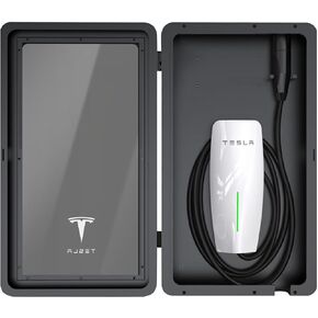 صندوق محطة شاحن لموصل حائط تيسلا جين 3، صندوق قفل شاحن تيسلا مقاوم للماء والغبار لشاحن الحائط الخارجي/الداخلي، حافظة حامل شاحن منظم كابل الشحن لملحقات تيسلا in Kuwait