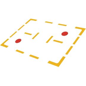 Eco Walker Court Line Marker Kit Create Your Own Pickleball Mini Tennis Court