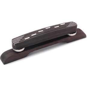 Ogdni Adjustable Acoustic Guitar Bridge Rosewood Jazz Guitar Bridge Bass Guitar Mandolin Replacement Part