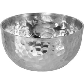 Red Co. 5" Luxurious Round Hammered Aluminum Decorative Bowl, Copper Finish