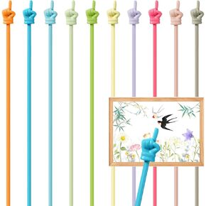 10 Pcs Pointer Stick for Classroom, Cute Teacher Pointer Stick, Colorful Finger Pointer Stick, Finger Pointers for Kids Reading, Teacher Must Haves Supplies