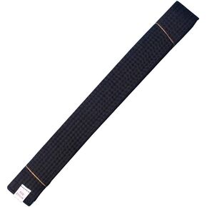 Taekwondo Colored Ranking Belts Cotton Martial Arts Judo Karate TKD Aikido Uniform Belt Adult (Black, 280cm)