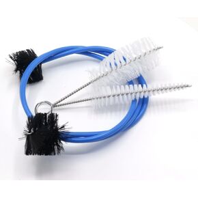 Cheerock 3-Piece Trumpet Cleaning Kit, Trombone Cleaning Kit including Mouthpiece Brush Valve Brush Flexible Brush, Maintenance Care Accessory for Trumpet Mouthpiece