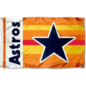 Houston Astros Retro Vintage Grommet Flag