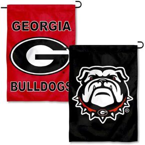 College Flags & Banners Co. Georgia Bulldogs Double Logo Garden Flag